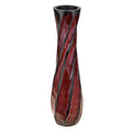 AeraVida Beautifully Hand Carved Etched Mango Tree Wood Vase | 14 inch | Classic Flower Vase | Mango Tree Wood Flower Vase