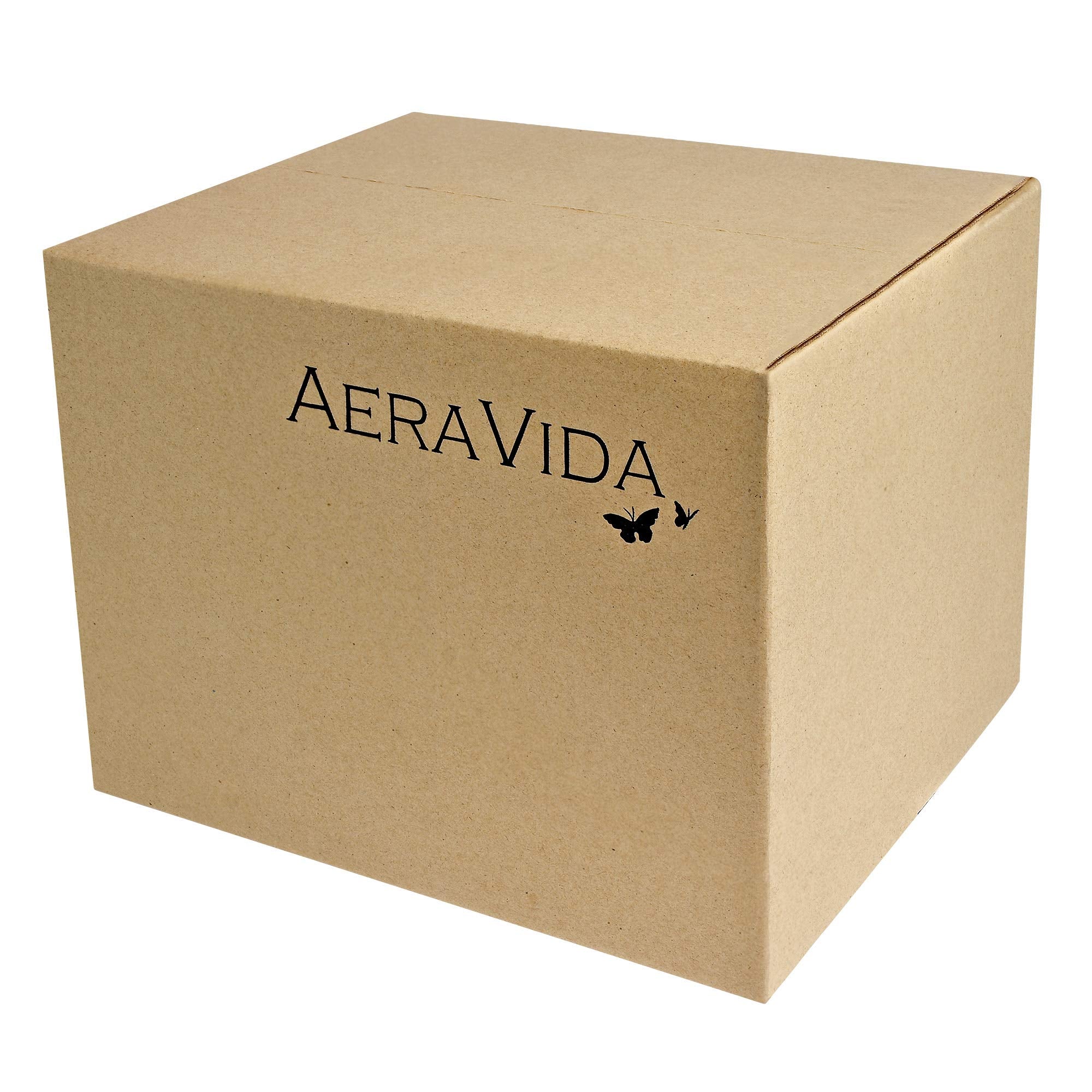 AeraVida Beautifully Hand Carved Etched Mango Tree Wood Vase | 14 inch | Classic Flower Vase | Mango Tree Wood Flower Vase